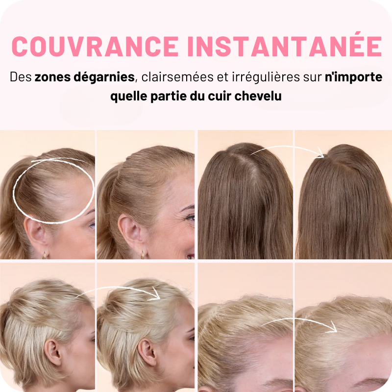 Poudre densifiante, des cheveux retouchés en quelques secondes